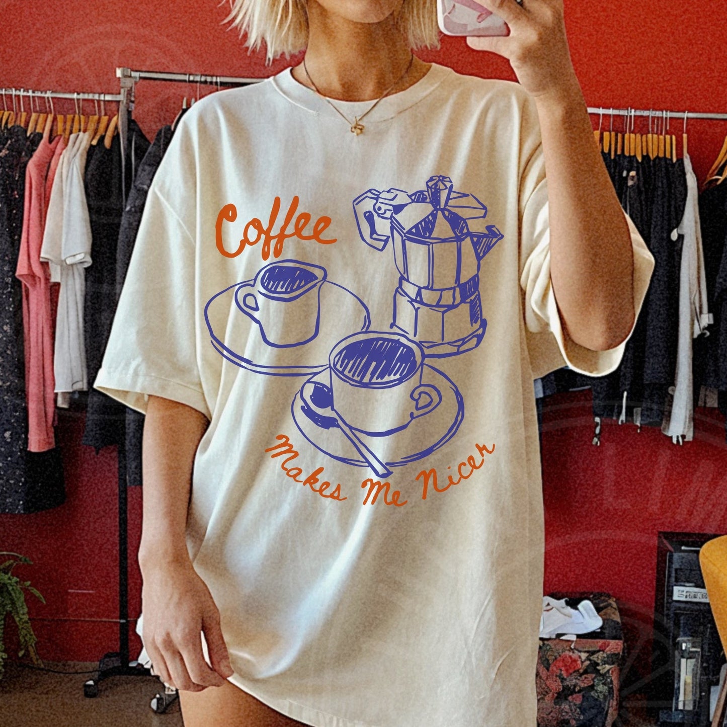 Coffee Makes Me Nicer Comfort Colors® T-shirt