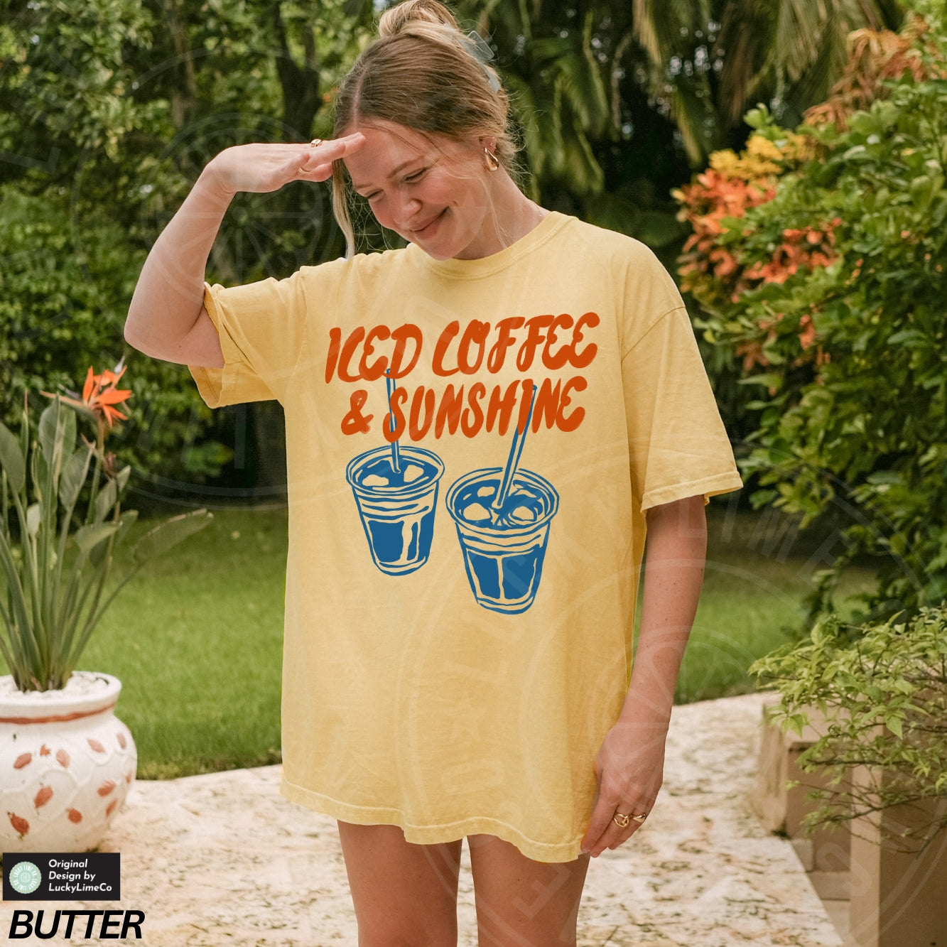 Iced Coffee and Sunshine Comfort Colors® T-shirt