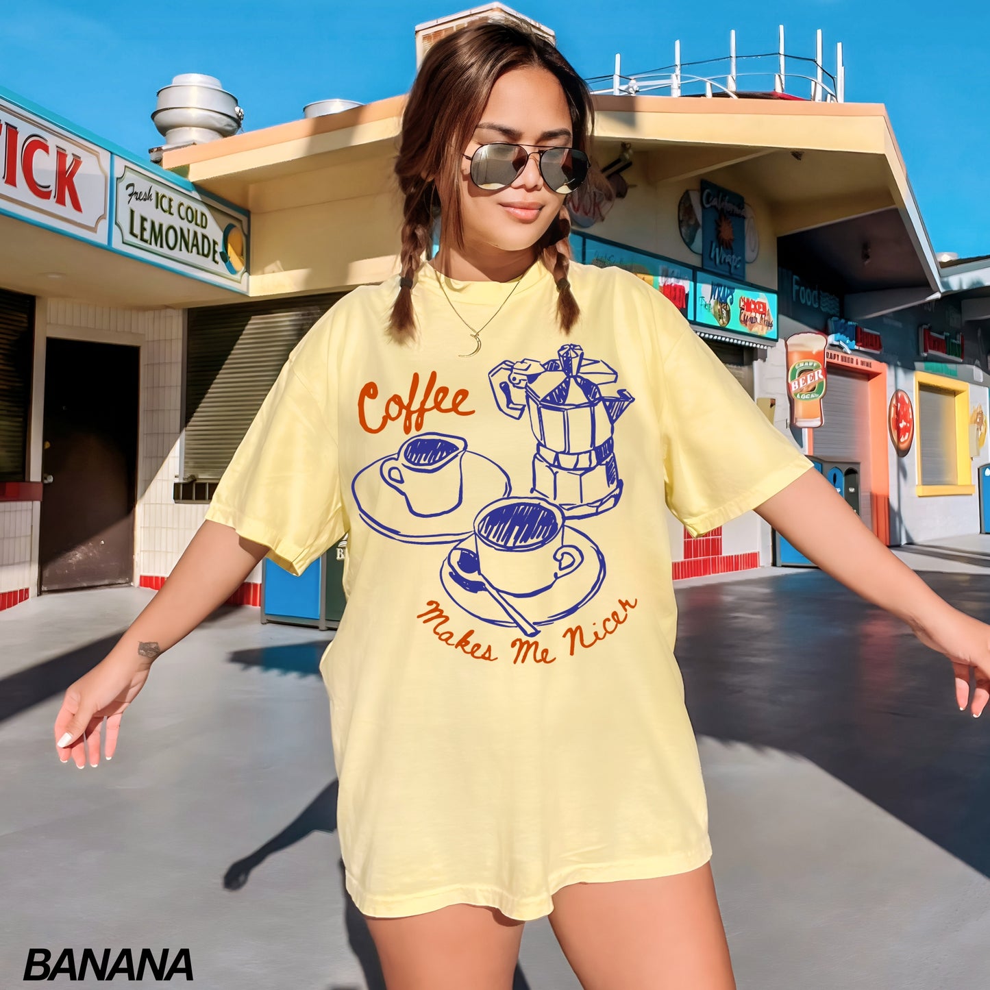 Coffee Makes Me Nicer Comfort Colors® T-shirt