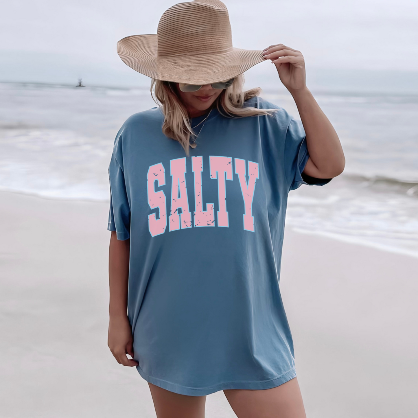 Pink Varsity Salty T-shirt