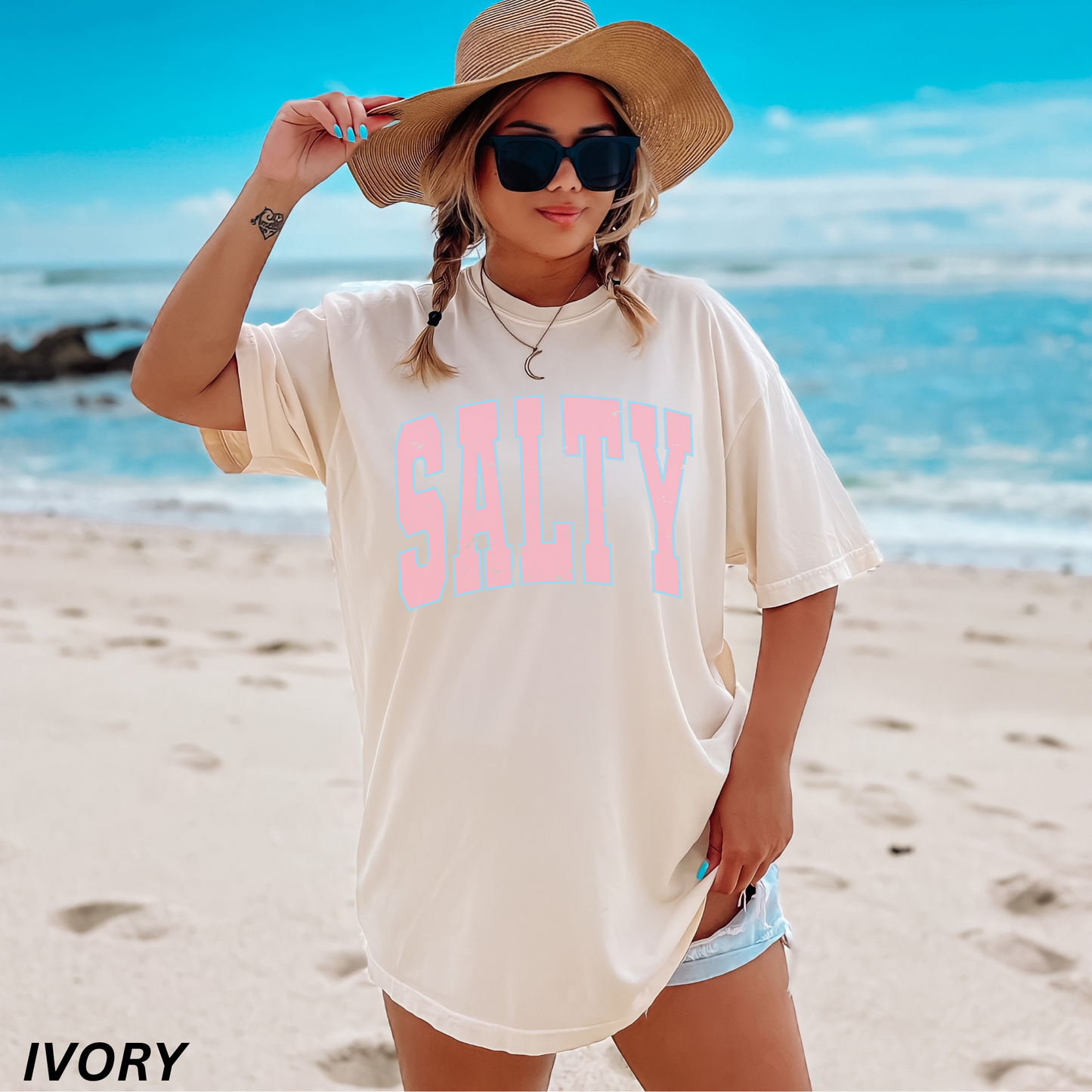 Pink Varsity Salty T-shirt