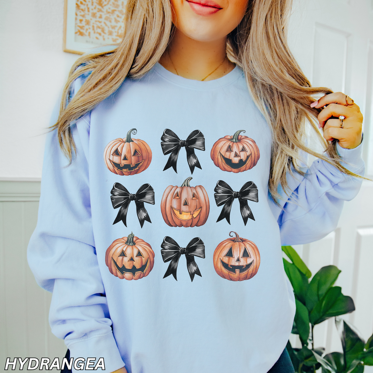 Jack O’ Lantern Bows Comfort Colors® Lightweight Sweatshirt