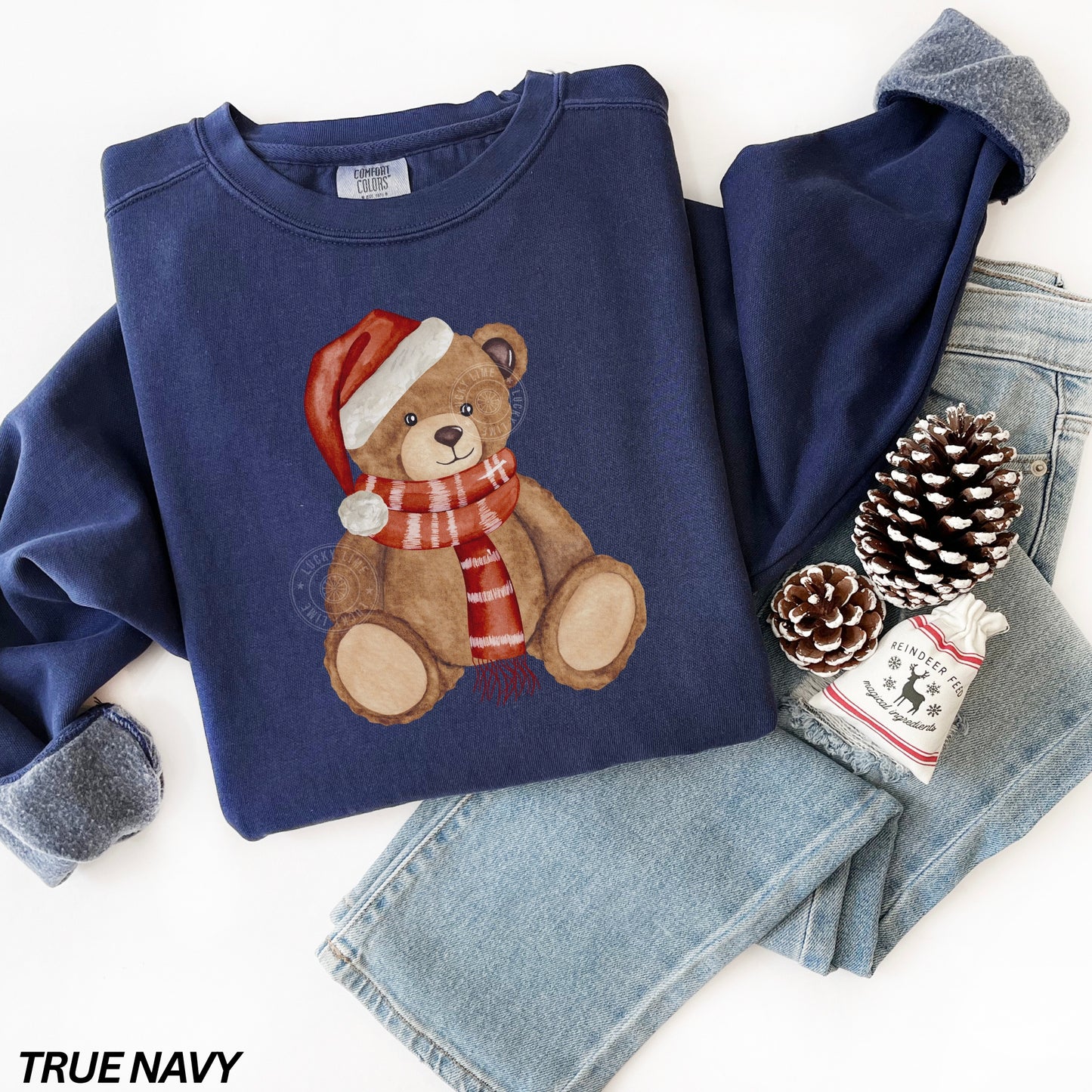 Christmas Teddy Bear Comfort Colors® Sweatshirt