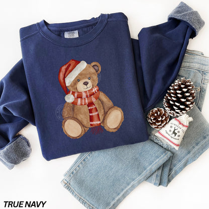 Christmas Teddy Bear Comfort Colors® Sweatshirt