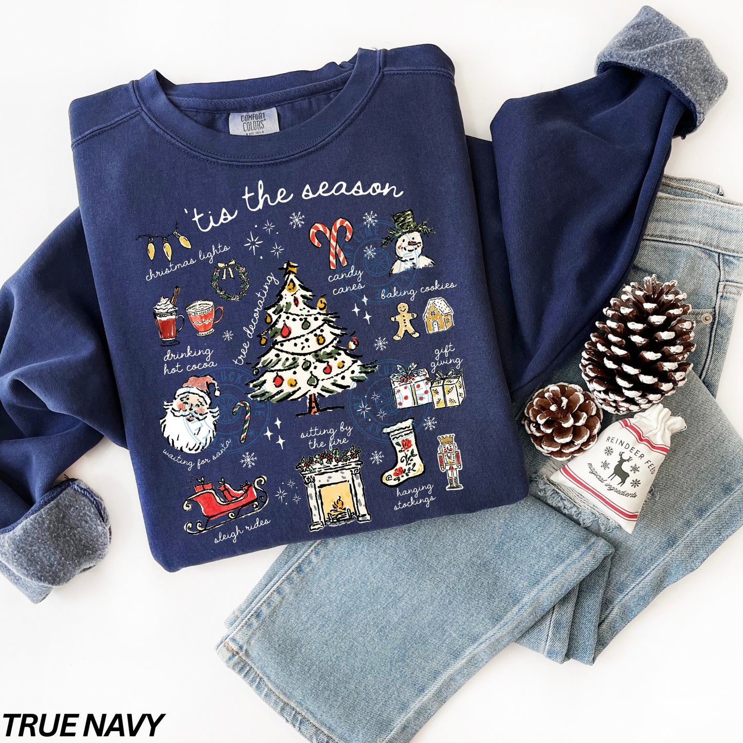 Tis the Season Christmas Comfort Colors® Sweatshirt