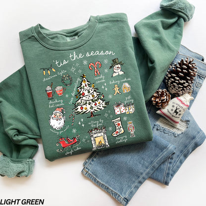 Tis the Season Christmas Comfort Colors® Sweatshirt