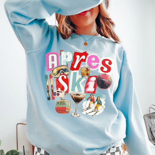 Apres Ski Collage Comfort Colors® Sweatshirt