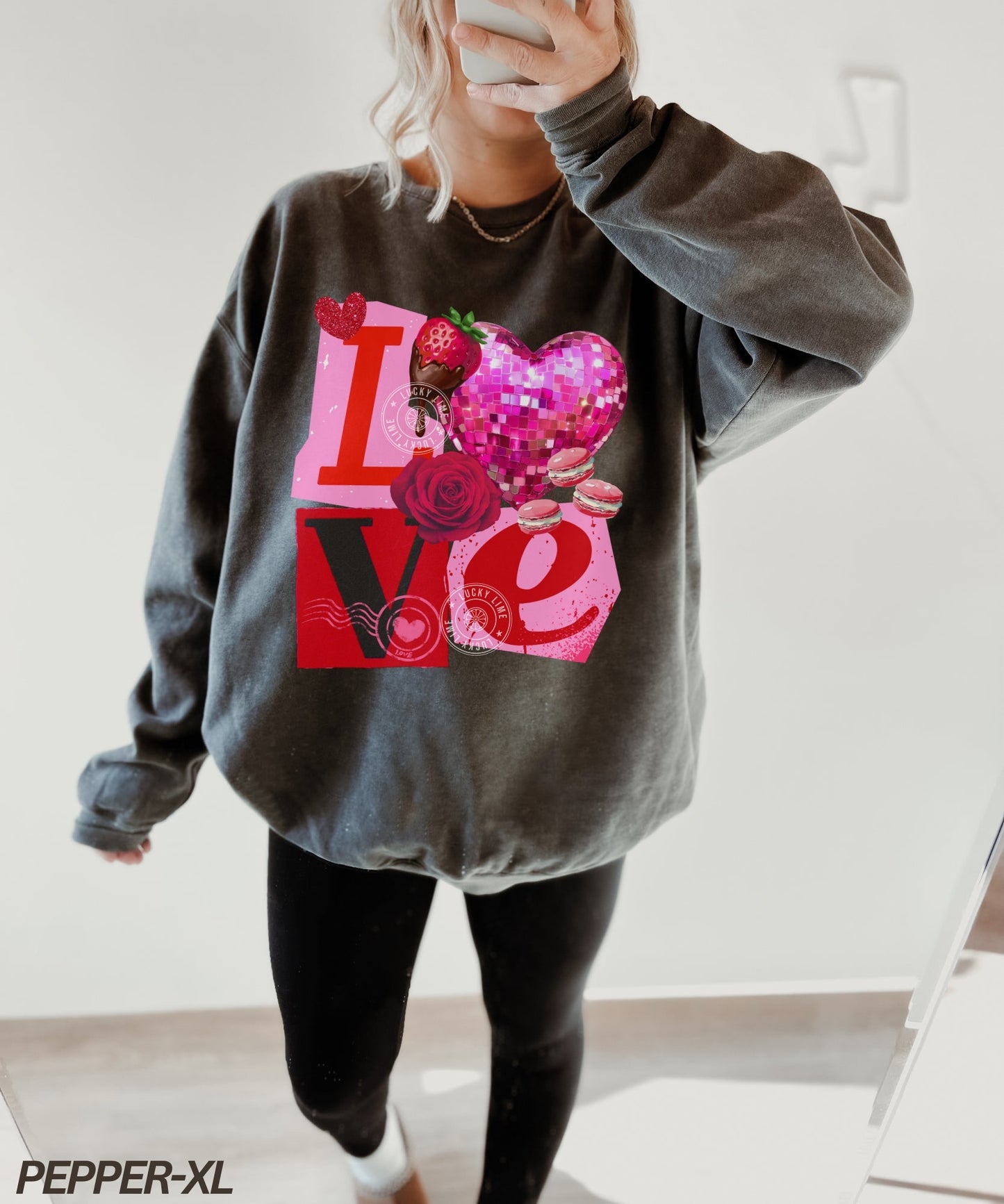 Comfort Colors® Love Ransom Note Collage Sweatshirt