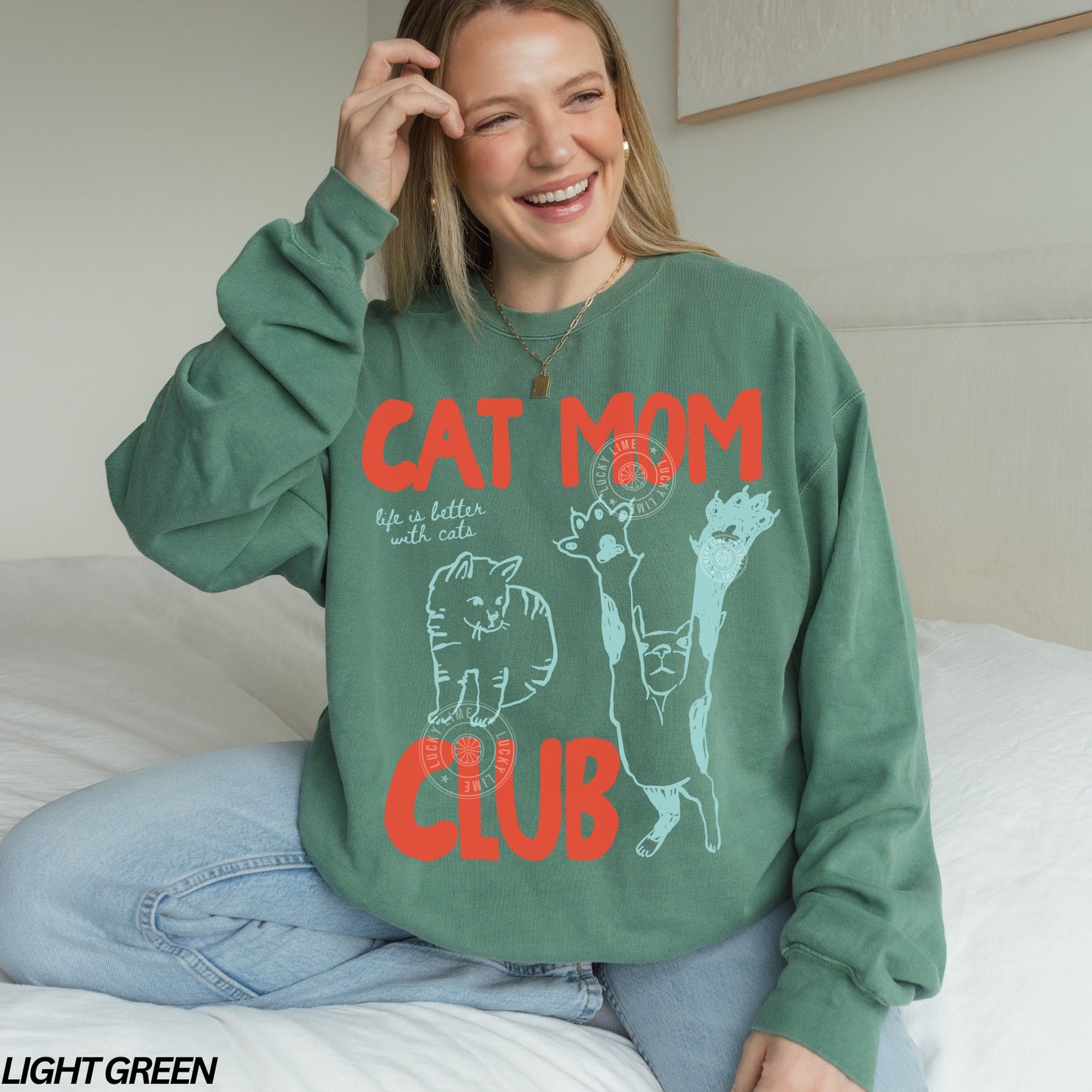 Cat Mom Club Comfort Colors® Sweatshirt