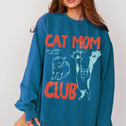 Cat Mom Club Comfort Colors® Sweatshirt