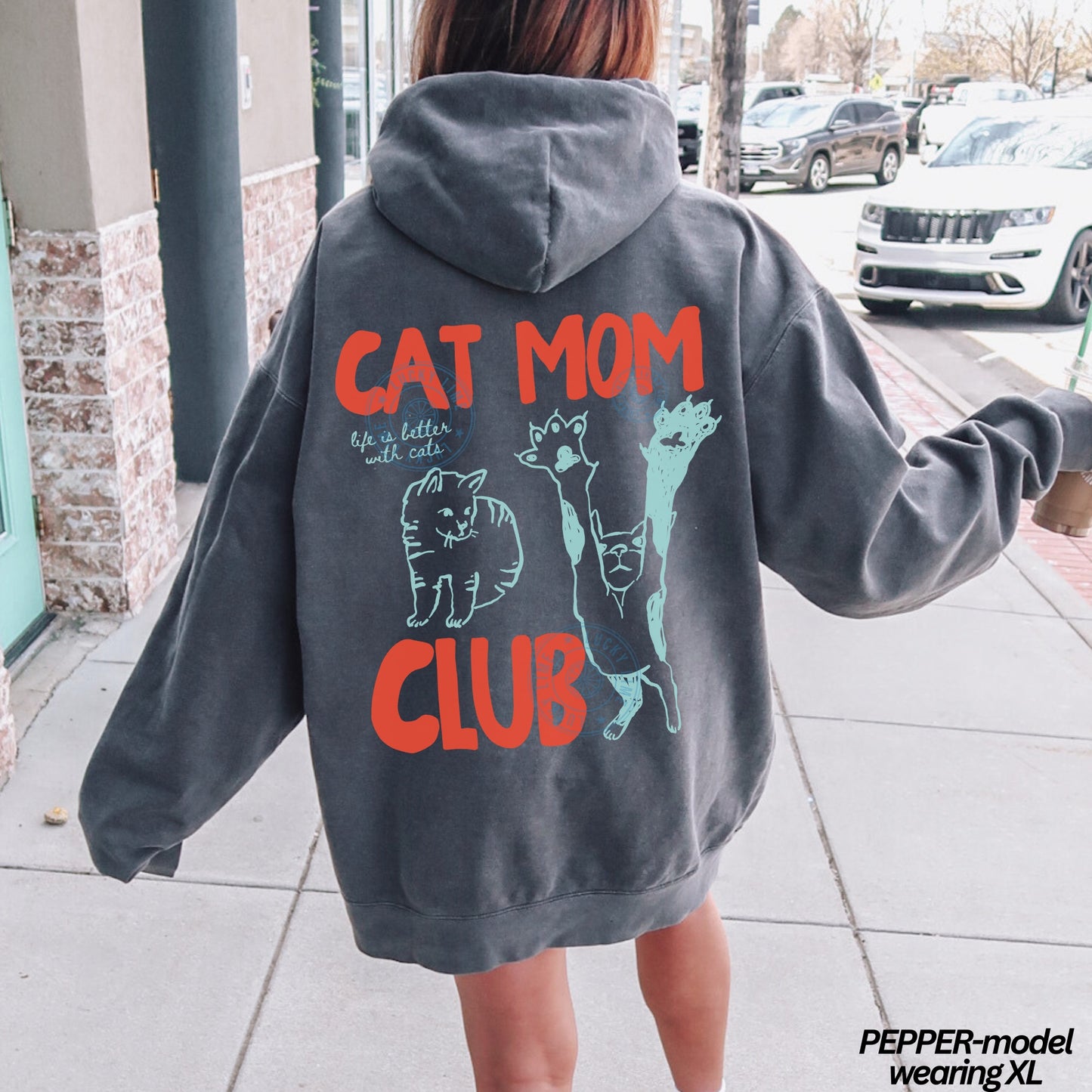 Cat Mom Club Comfort Colors® Hoodie