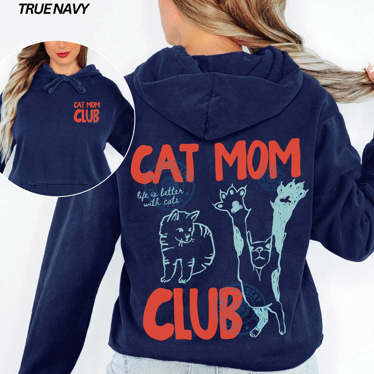 Cat Mom Club Comfort Colors® Hoodie