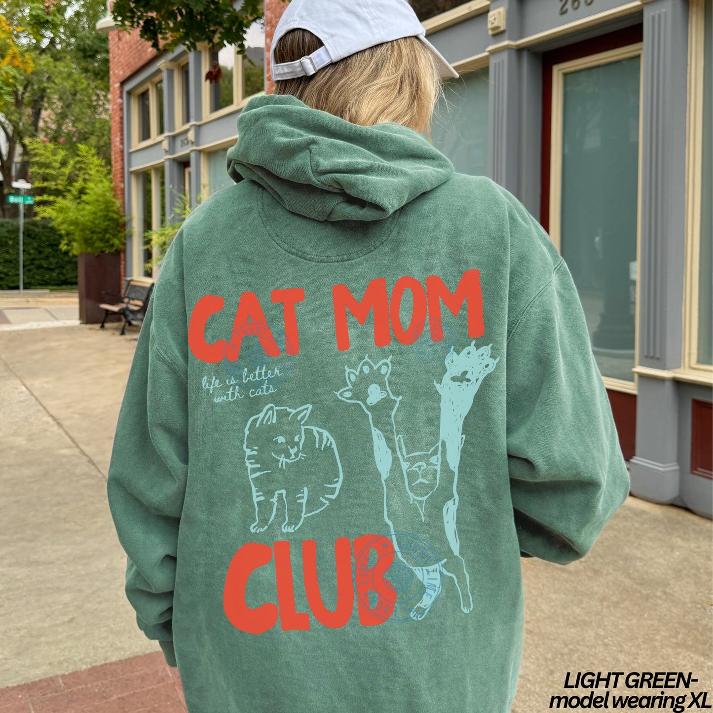 Cat Mom Club Comfort Colors® Hoodie