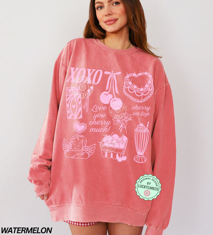 Coquette Valentines Day Comfort Colors® Sweatshirt