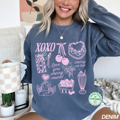 Coquette Valentines Day Comfort Colors® Sweatshirt