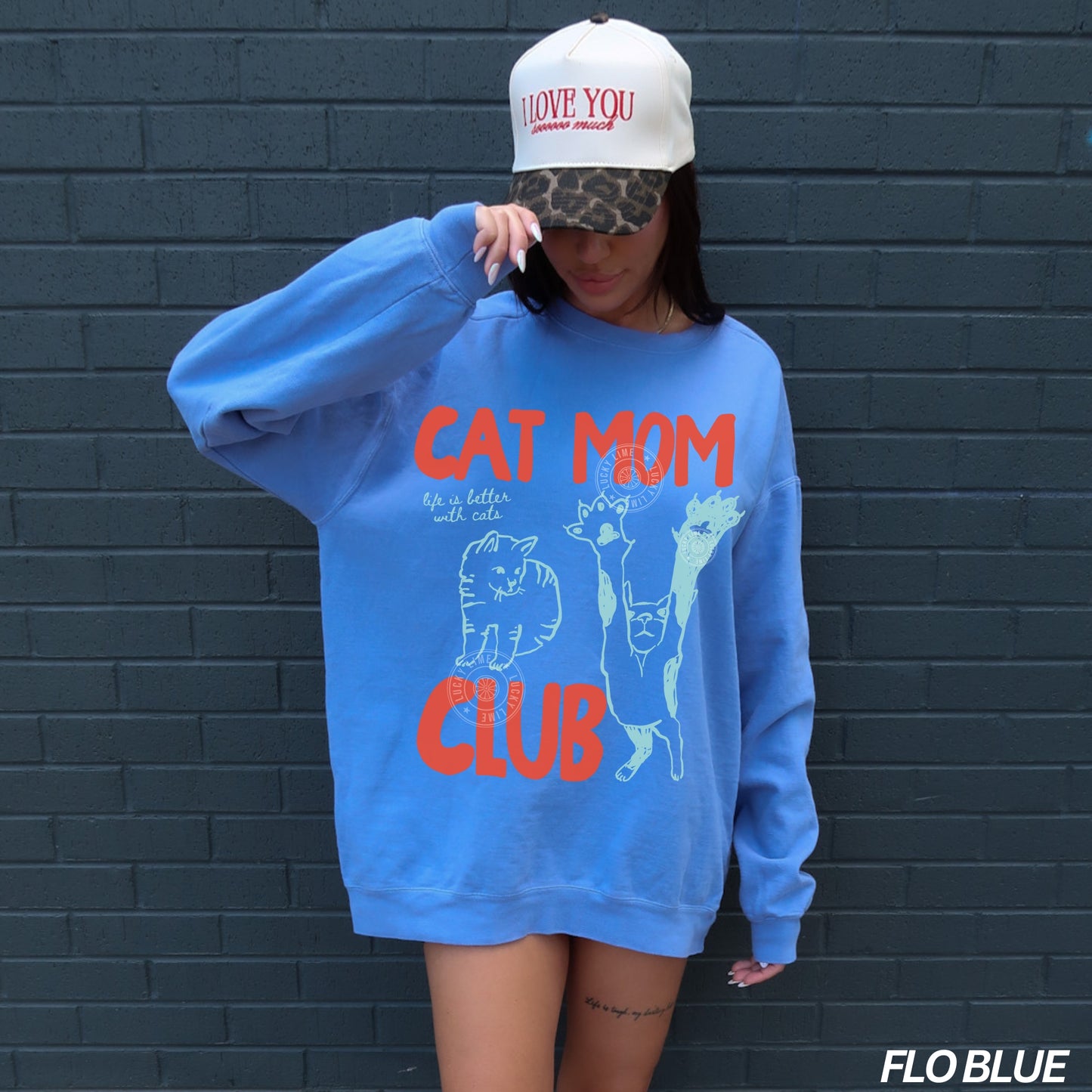 Cat Mom Club Comfort Colors® Sweatshirt