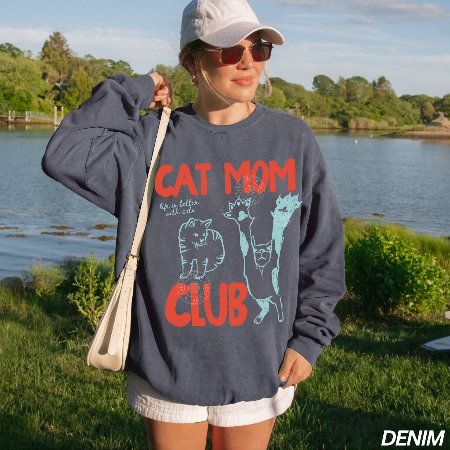 Cat Mom Club Comfort Colors® Sweatshirt