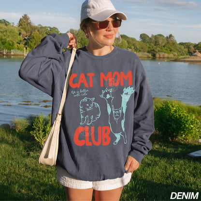 Cat Mom Club Comfort Colors® Sweatshirt