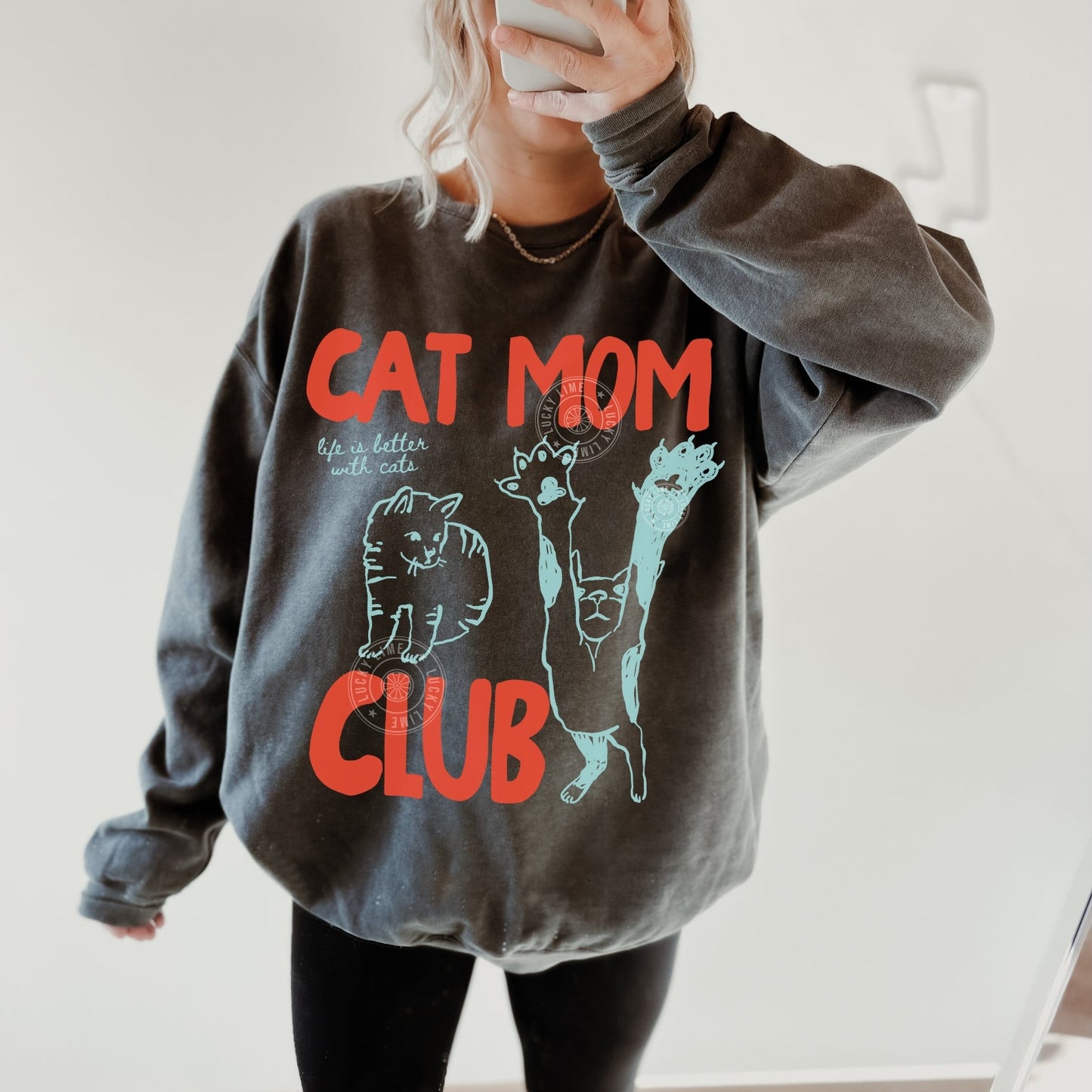 Cat Mom Club Comfort Colors® Sweatshirt