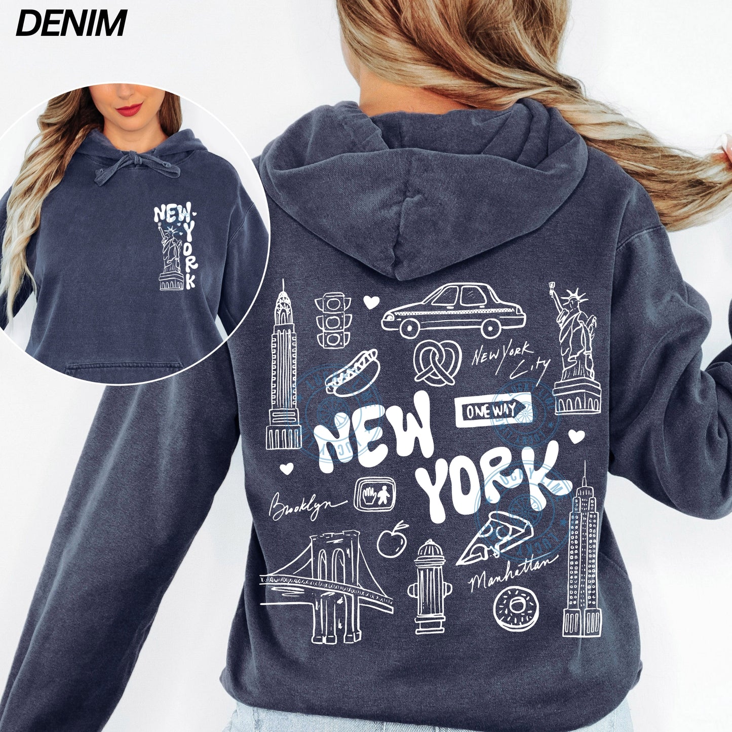 New York Doodles Comfort Colors® Hoodie