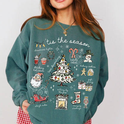 Tis the Season Christmas Comfort Colors® Sweatshirt