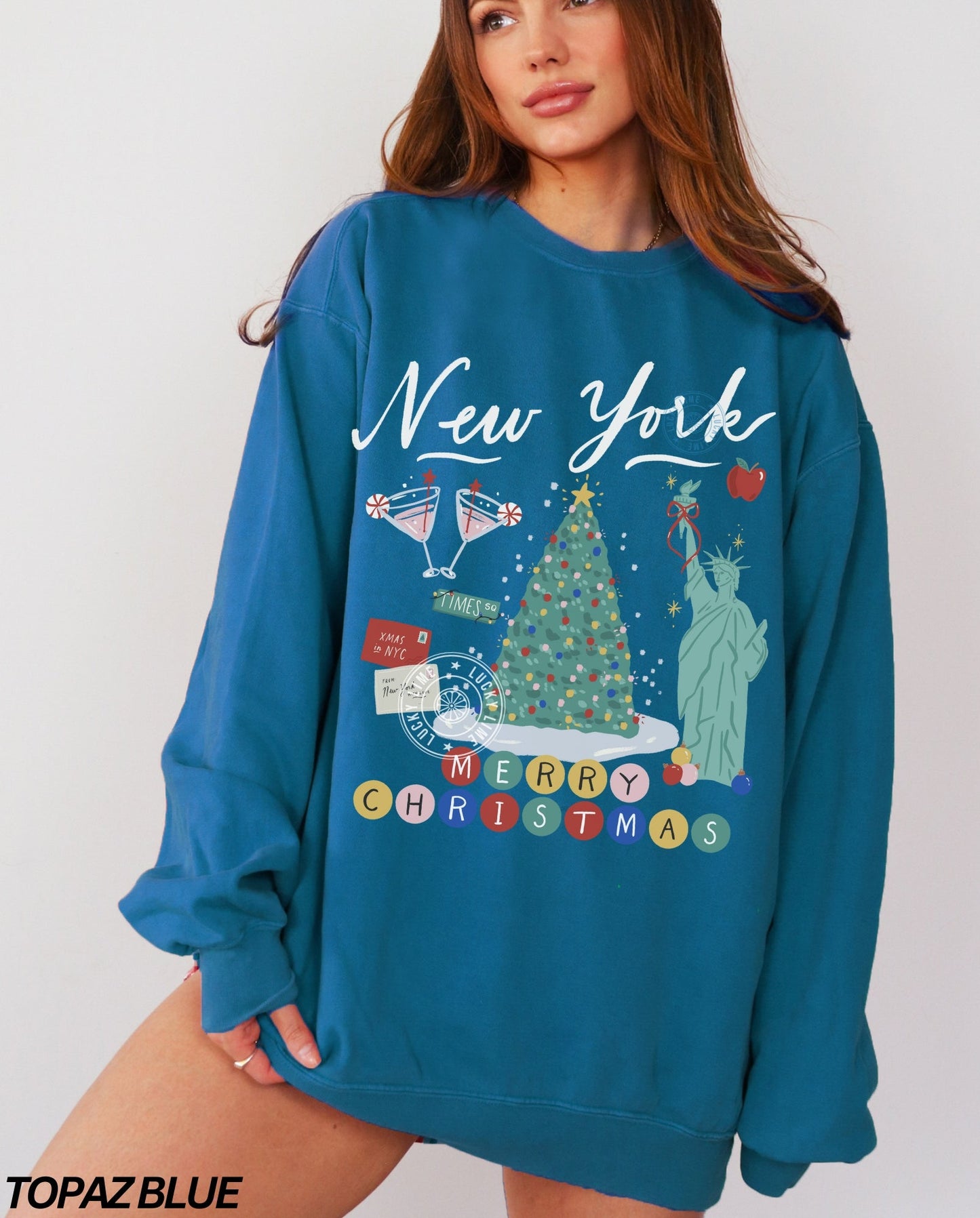 Comfort Colors® New York Christmas Sweatshirt