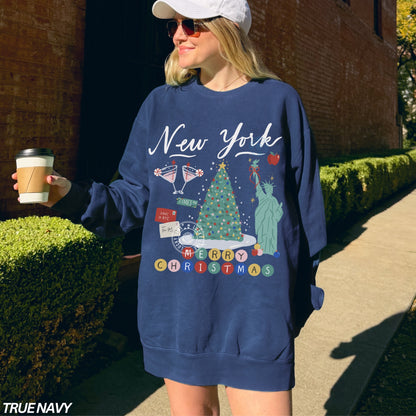 Comfort Colors® New York Christmas Sweatshirt