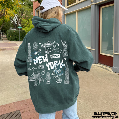 New York Doodles Comfort Colors® Hoodie