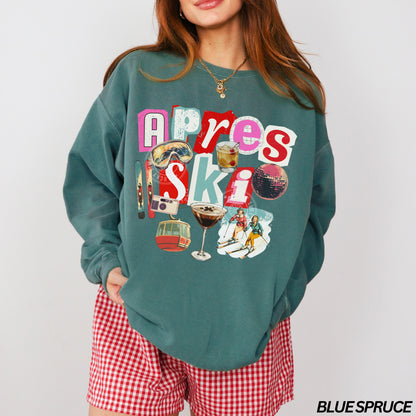 Apres Ski Collage Comfort Colors® Sweatshirt