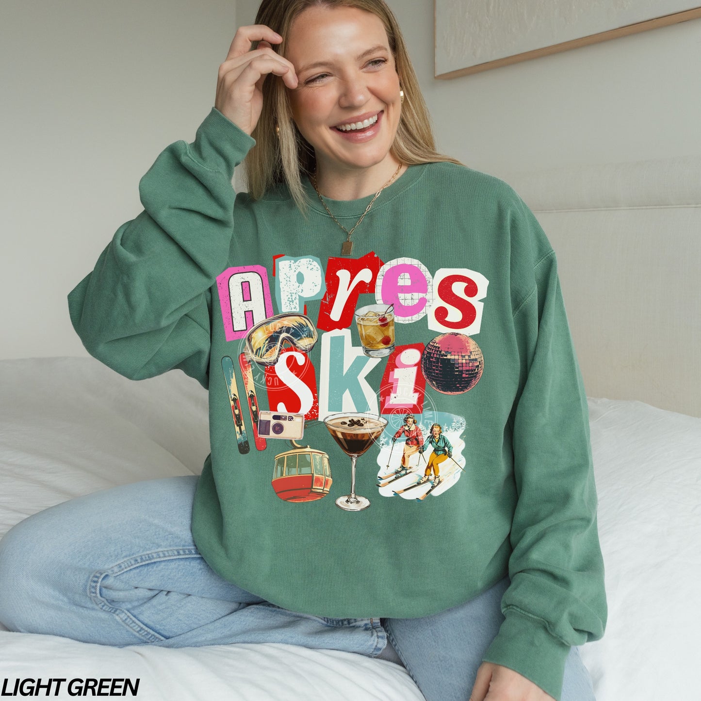 Apres Ski Collage Comfort Colors® Sweatshirt