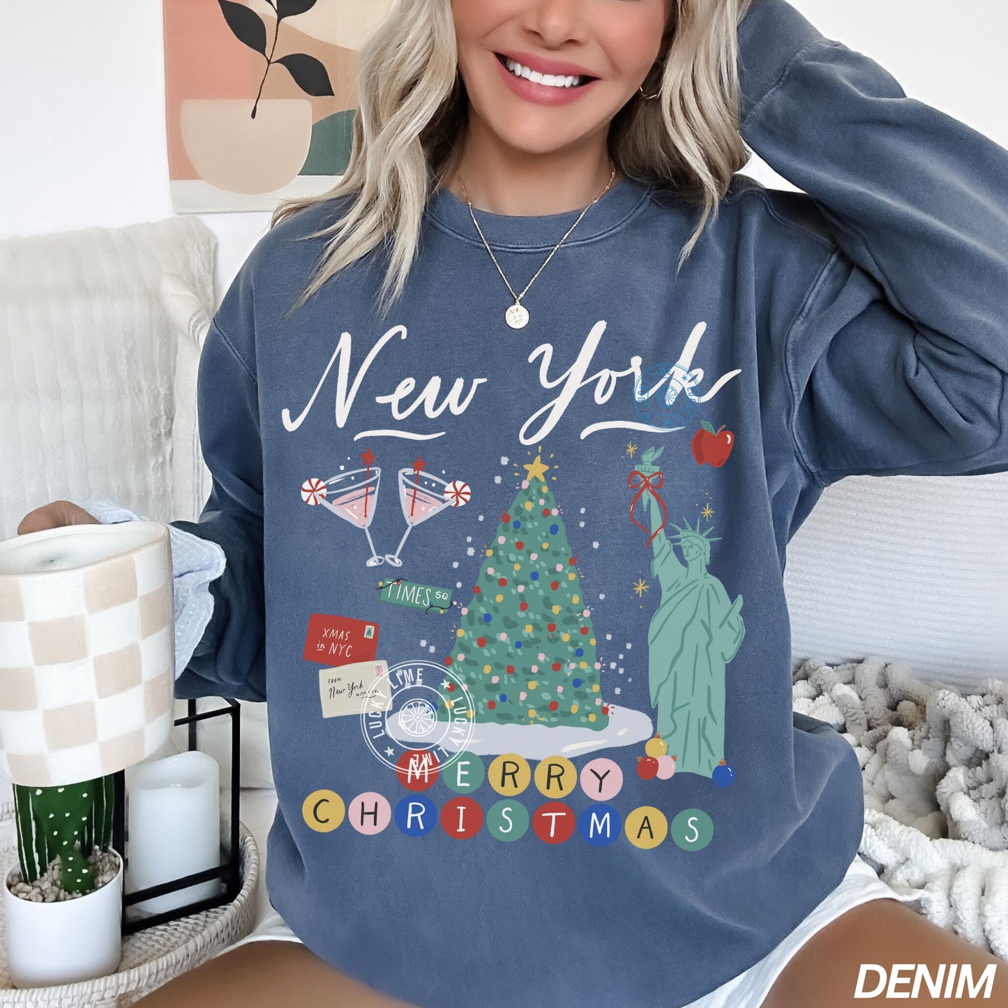 Comfort Colors® New York Christmas Sweatshirt
