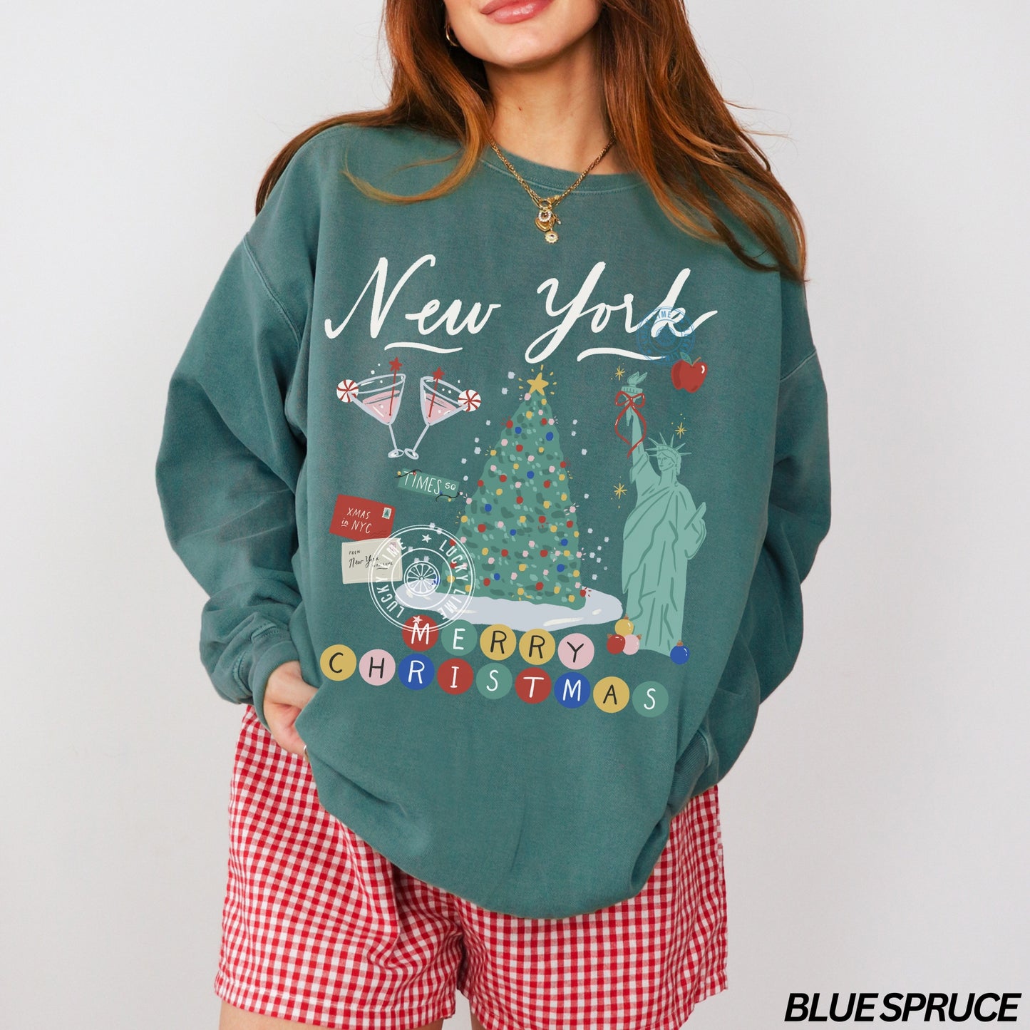 Comfort Colors® New York Christmas Sweatshirt