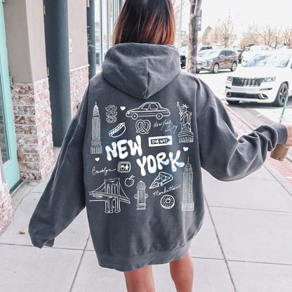 New York Doodles Comfort Colors® Hoodie
