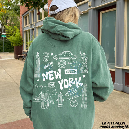 New York Doodles Comfort Colors® Hoodie