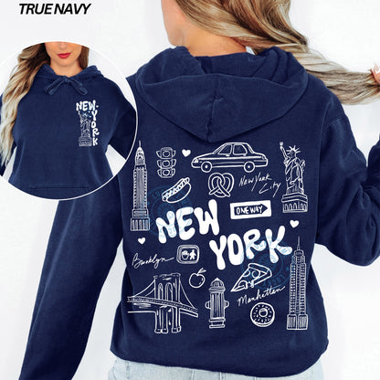 New York Doodles Comfort Colors® Hoodie