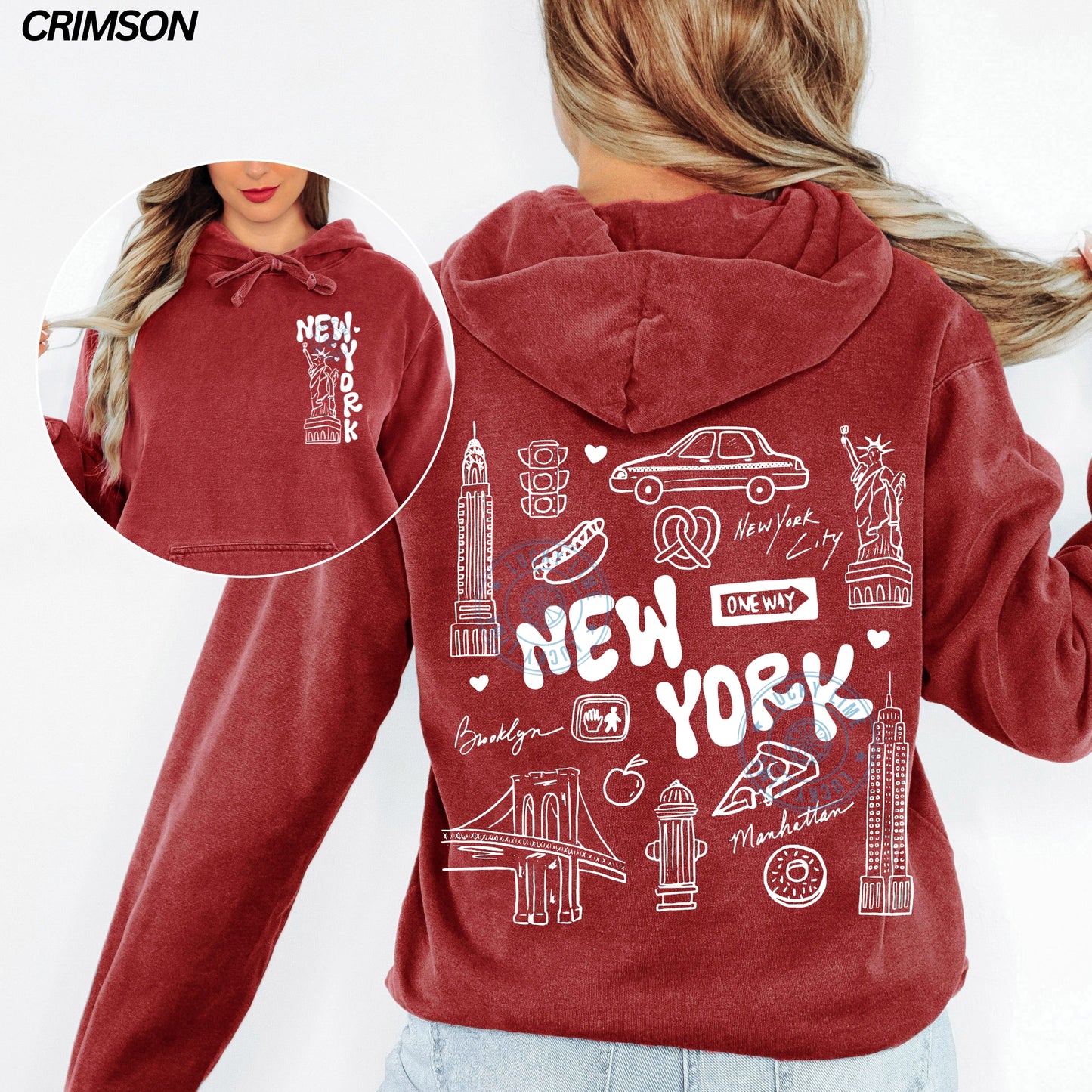New York Doodles Comfort Colors® Hoodie