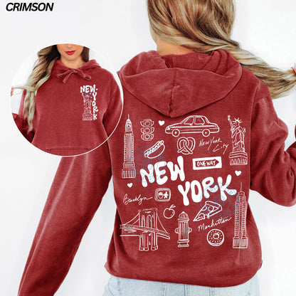 New York Doodles Comfort Colors® Hoodie