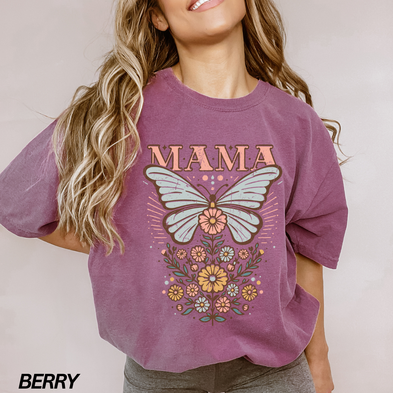 Boho Mama Butterfly T-shirt