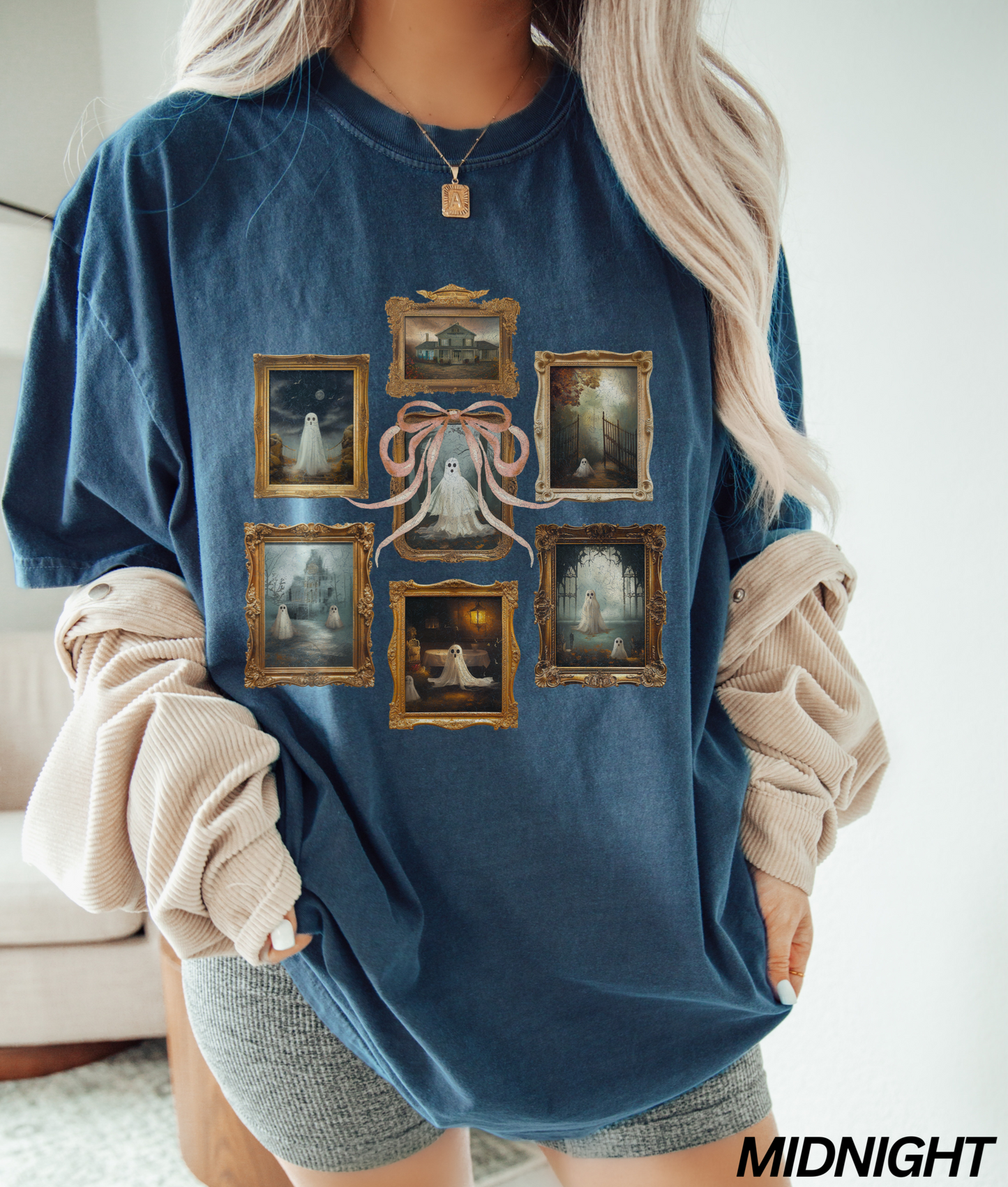 Vintage Ghost Photo Collage T-shirt