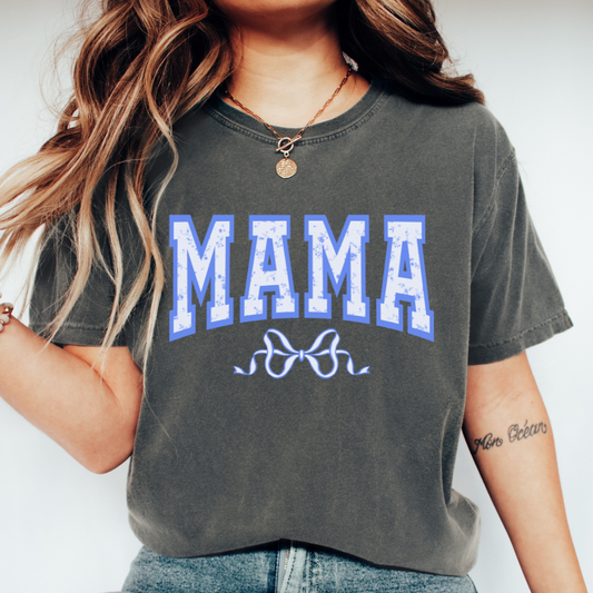 Blue Coquette Mama T-shirt