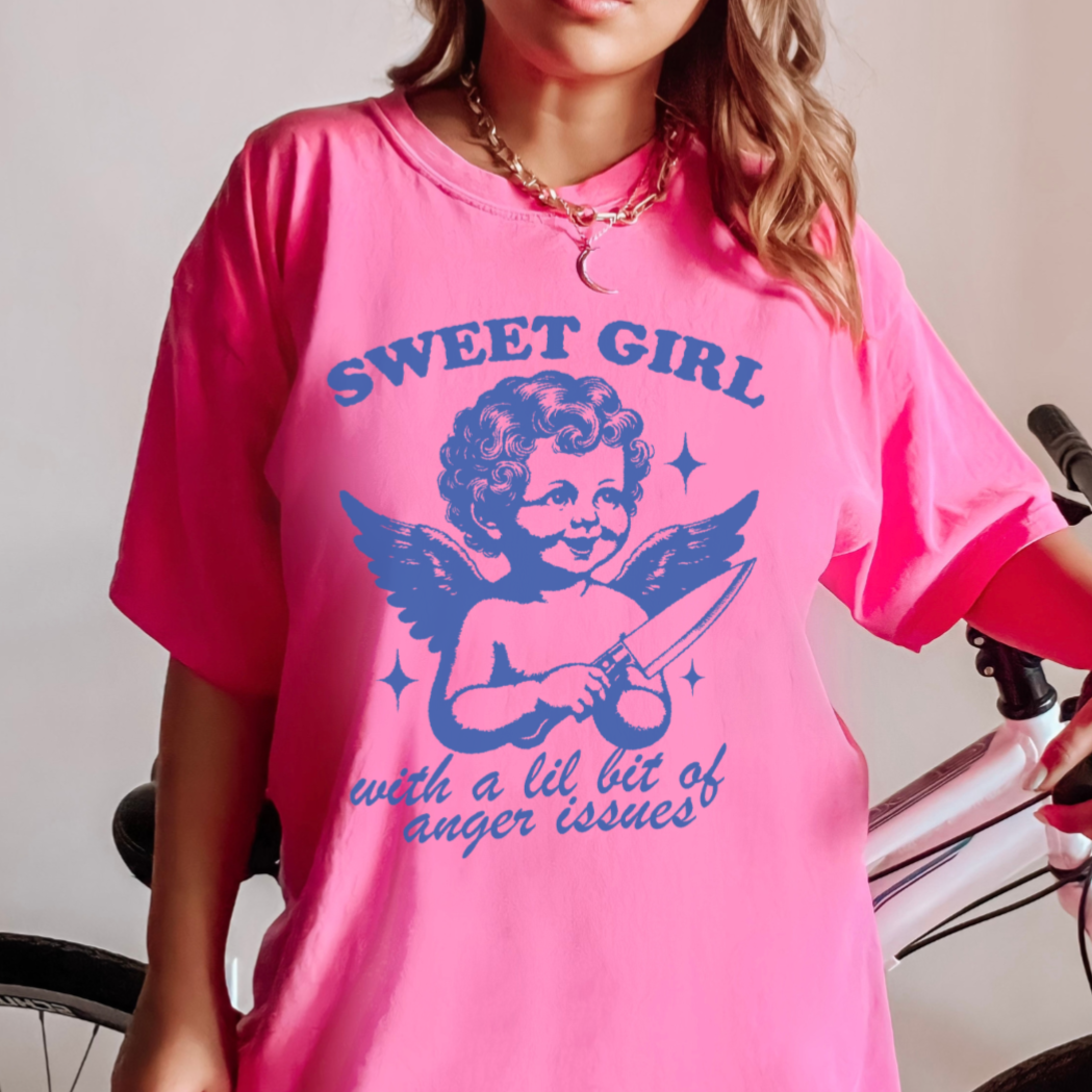 Sweet Girl With Anger Issues T-Shirt