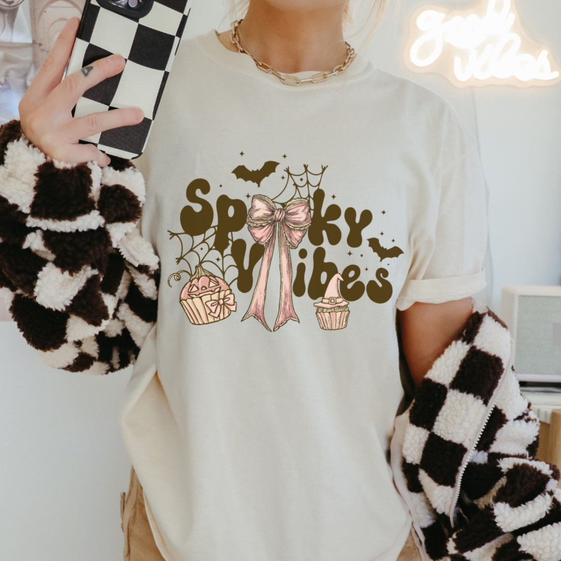 Coquette Spooky Vibes T-shirt