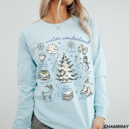 Winter Wonderland Comfort Colors® Long Sleeve T-Shirt