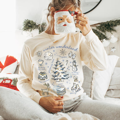 Winter Wonderland Comfort Colors® Long Sleeve T-Shirt