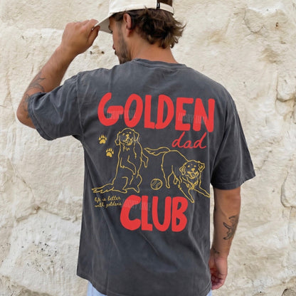 Golden Dad Club Comfort Colors® T-shirt BACK ONLY