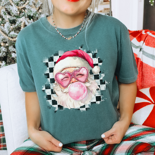 Bubble Gum Santa Comfort Colors® T-shirt