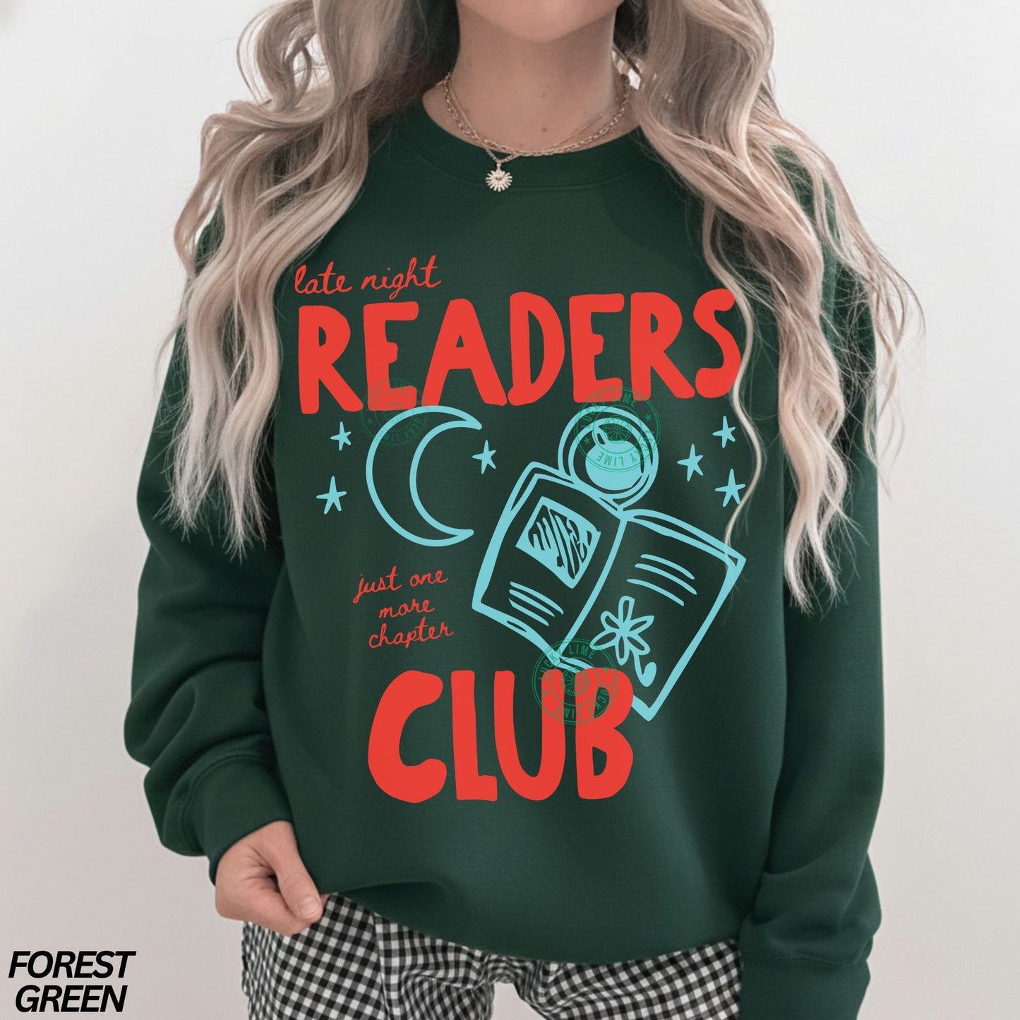 Late Night Readers Club Crewneck Sweatshirt