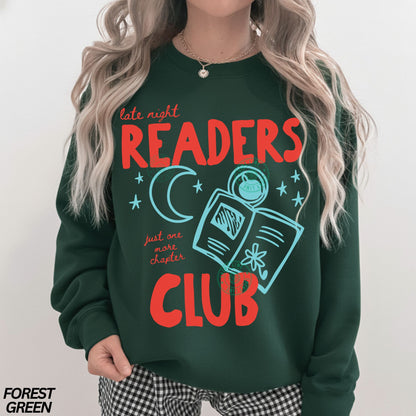 Late Night Readers Club Crewneck Sweatshirt