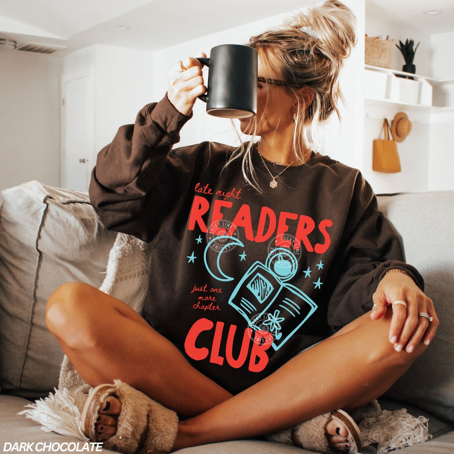 Late Night Readers Club Crewneck Sweatshirt