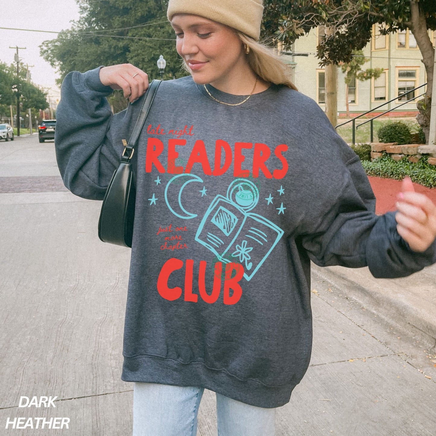 Late Night Readers Club Crewneck Sweatshirt